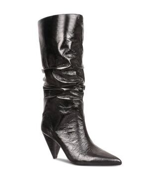 International Concepts Women’s Diiannaa Slouch Boots, Pewter Metallic, US 8.5 M